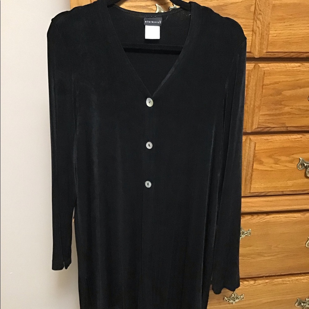 Blazer by citiknits. Black Sz L button down.